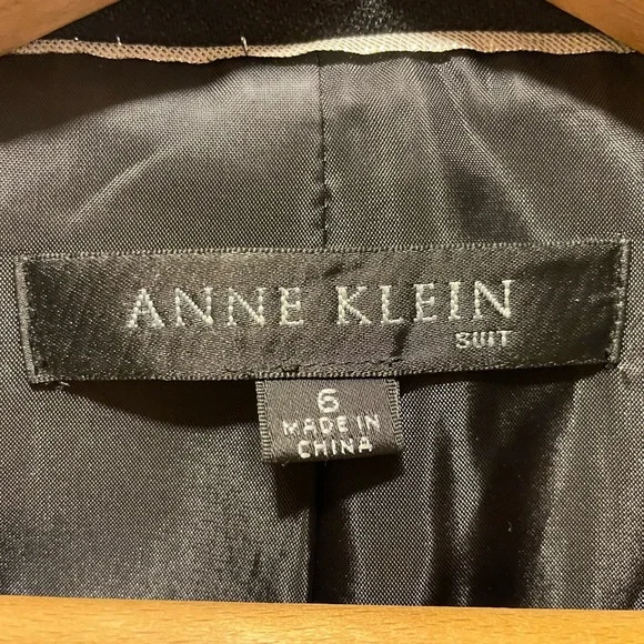 Anne Klein Size 6 Black Wool Blend Jacket w/ Topstitching NWOT - Picture 5 of 7